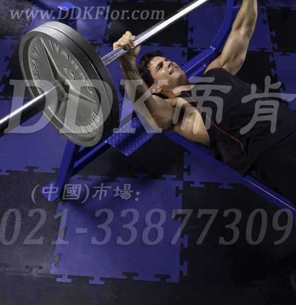 杠鈴力量區(qū)_藍(lán)色+黑色樣板圖片,帝肯(DDK)_4000（JP|勁豪）效果圖,健身房地毯,健身房地板膠,健身房地板,健身房地墊,健身房地膠,健身房橡膠地板,健身房防震地墊,自由力量區(qū)地膠