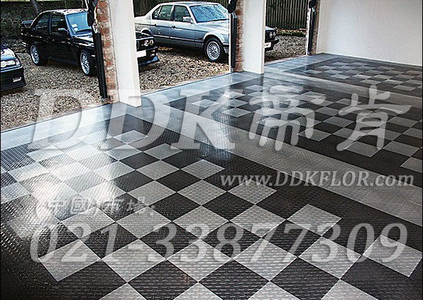灰白+深灰_組合拼裝_新型別墅車庫地磚