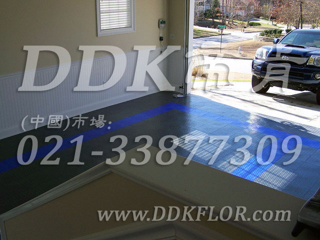 灰色+藍色_新型車庫地面膠