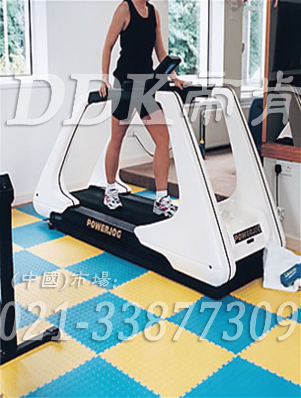 室內(nèi)健身房運(yùn)動(dòng)地面材料（30）_檸檬黃色加藍(lán)綠色