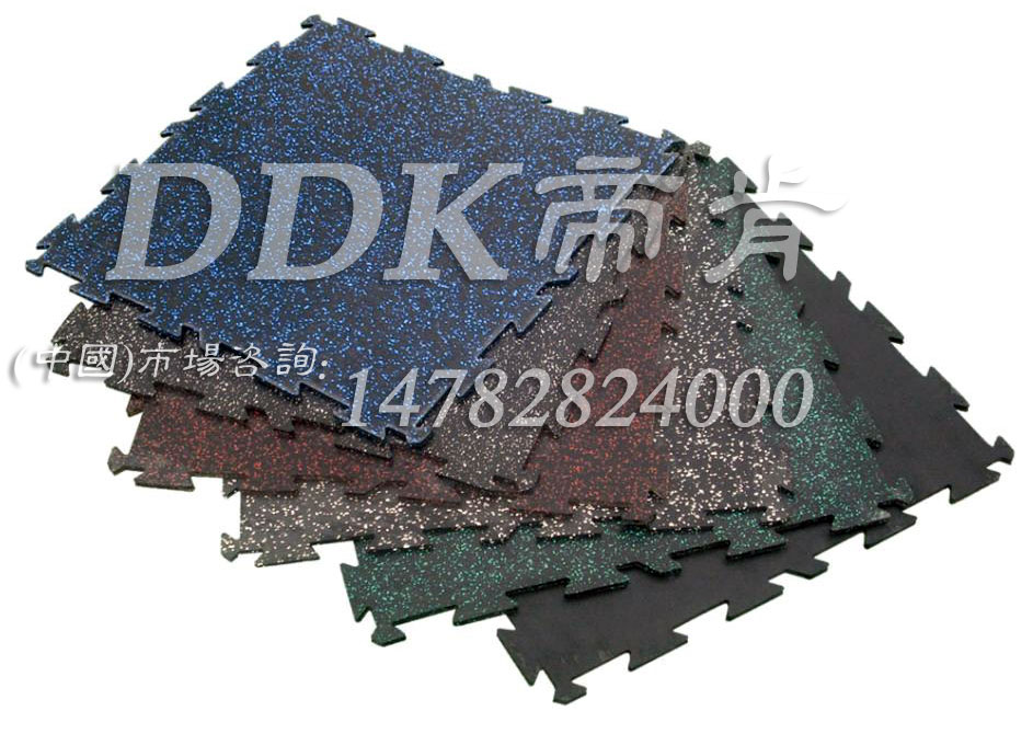 【健身房減震地膠】多色組合型健身房減震地膠樣板圖片,帝肯(DDK)_S3020_P500（Niki|耐柯）效果圖，健身房地膠