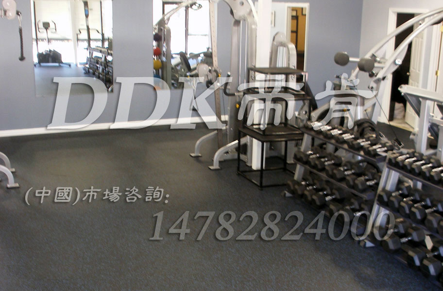 放健身器材用什么墊子？樣板圖片,帝肯(DDK)_S3020_P500（Niki|耐柯）效果圖，健身房防震地墊