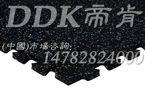 【齒扣式健身房自由力量區(qū)橡膠地墊】藍(lán)白碎點(diǎn)齒扣式健身房橡膠墊樣板圖片,帝肯(DDK)_S3020_P500（Niki|耐柯）效果圖，健身房地墊